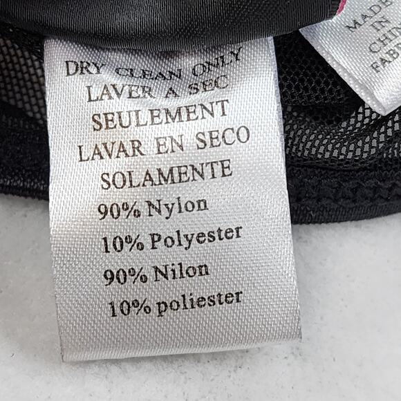 DreamGirl Bra XL Black Sheer Lingerie Metallic Gold Hearts Ruffle Trim Bow Sexy - Picture 8 of 10